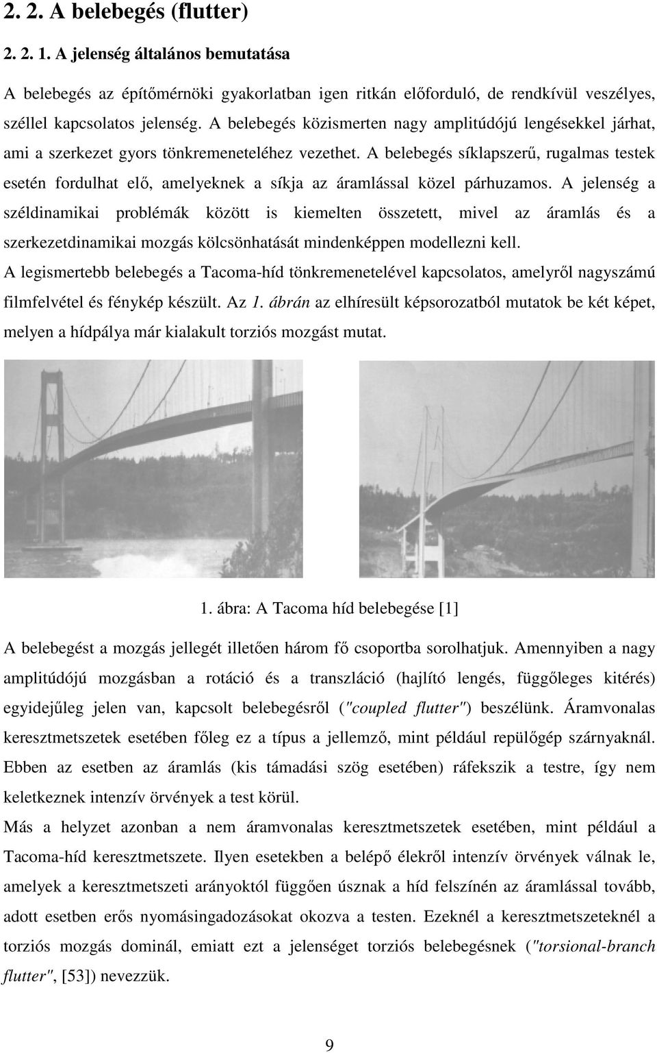 A belebegés síklapszerő, rugalmas testek esetén fordulhat elı, amelyeknek a síkja az áramlással közel párhuzamos.