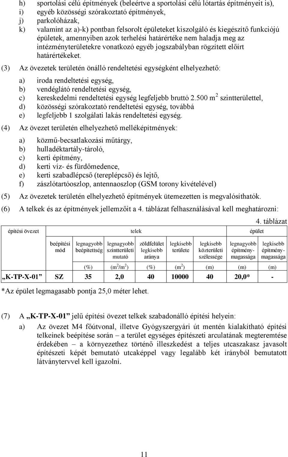 (3) Az övezetek területén önálló rendeltetési egységként elhelyezhető: a) iroda rendeltetési egység, b) vendéglátó rendeltetési egység, c) kereskedelmi rendeltetési egység legfeljebb bruttó 2.