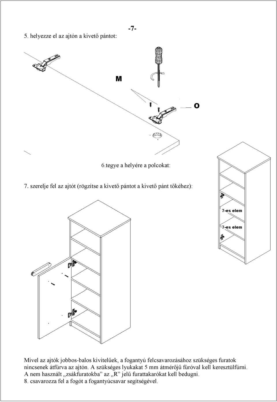 1- Összeszerelési útmutató 45 cm széles nyitott + 1 ajtós szekrényhez - PDF  Ingyenes letöltés