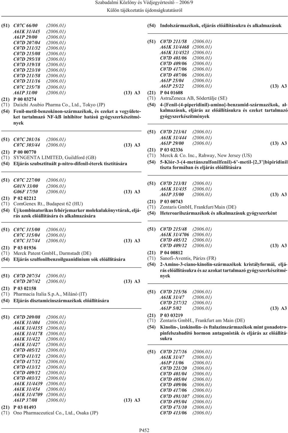, Tokyo (JP) (54) Fenil-metil-benzokinon-származékok, és ezeket a vegyületeket tartalmazó NF-kB inhibitor hatású gyógyszerkészítmények (51) C07C 201/16 (2006.01) C07C 303/44 (2006.