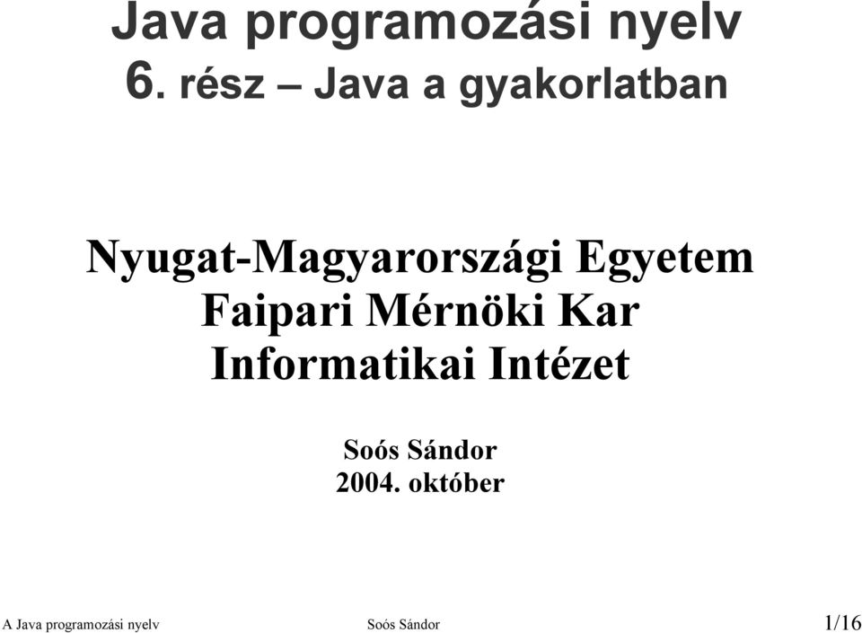 Egyetem Faipari Mérnöki Kar Informatikai