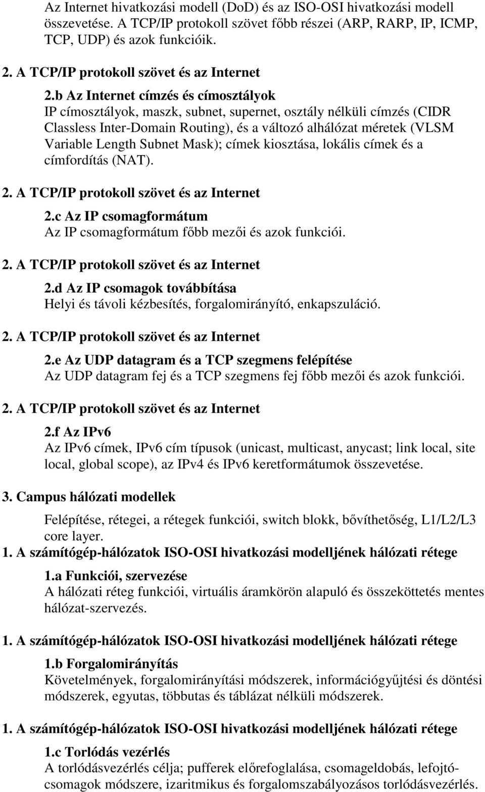 címzés (CIDR 2.