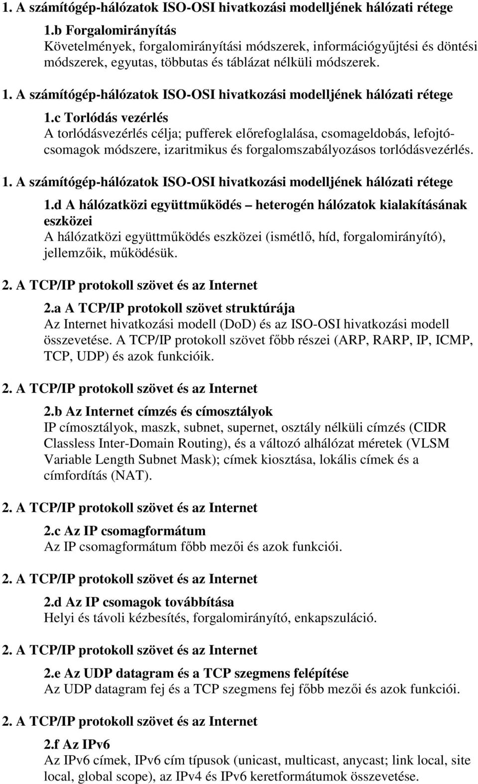 osztály nélküli címzés (CIDR 2.