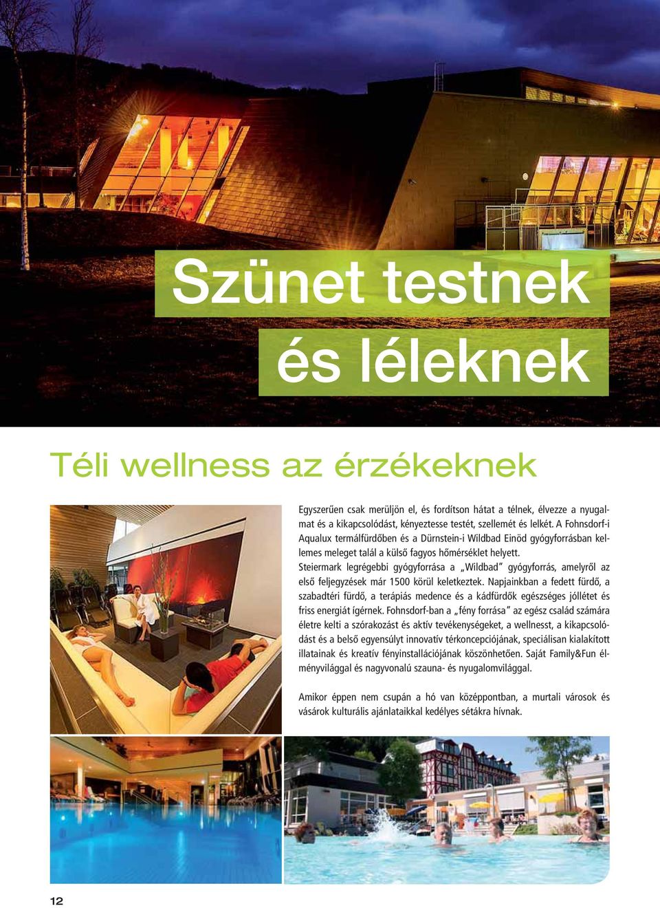 Steiermark legrégebbi gyógyforrása a Wildbad gyógyforrás, amelyről az első feljegyzések már 1500 körül keletkeztek.