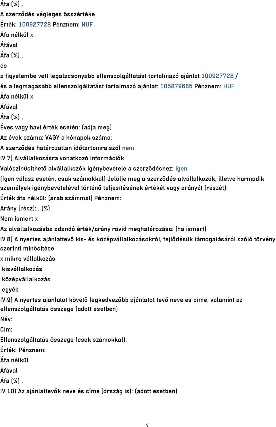 határozatlan időtartamra szól nem IV.