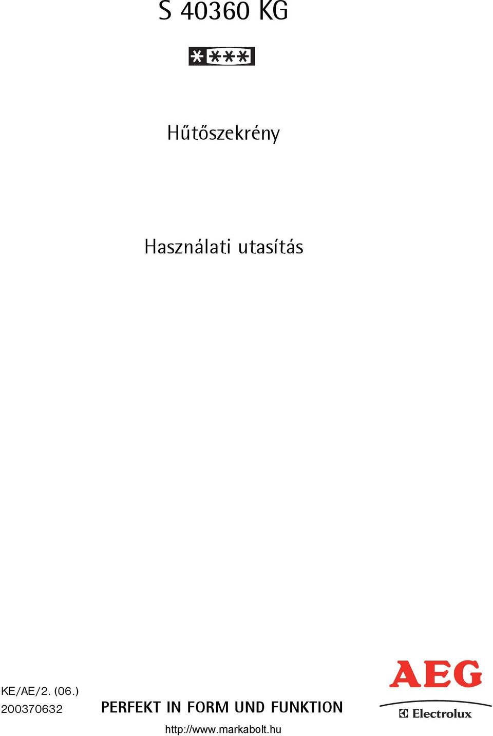 Használati utasítás KE/AE/2.