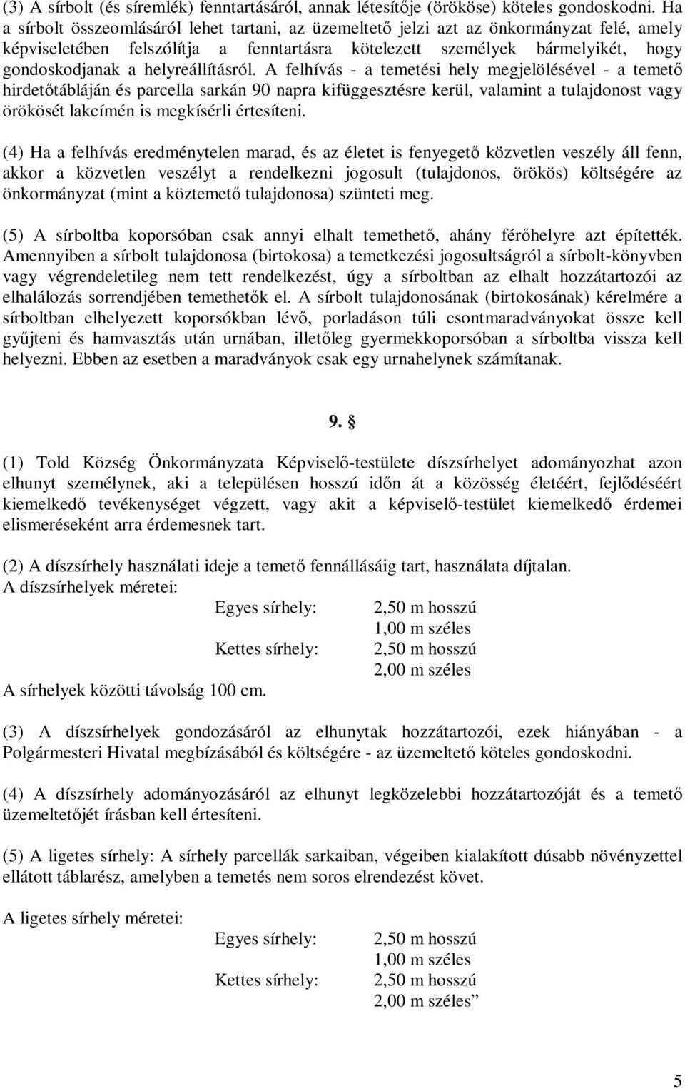 helyreállításról.