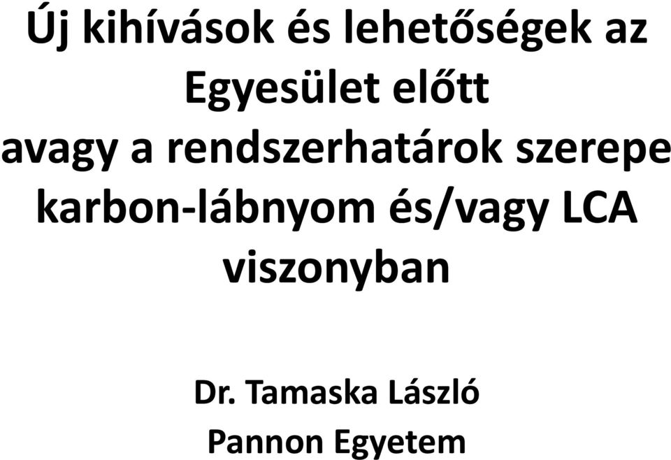 rendszerhatárok szerepe