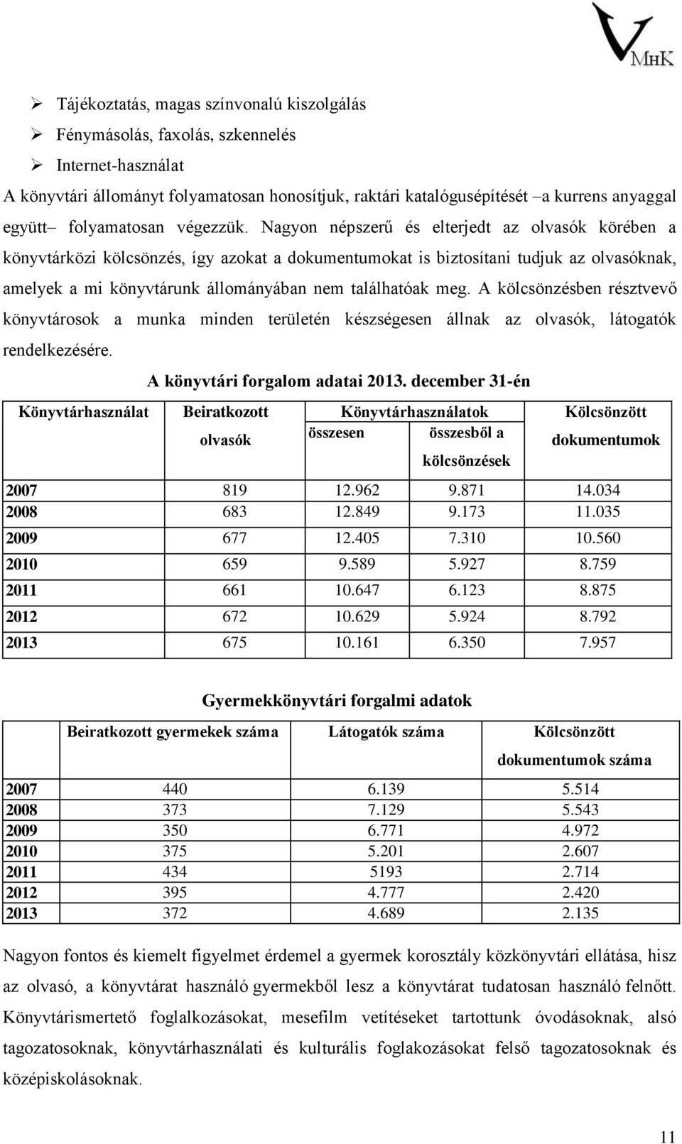 Nagyon népszerű és elterjedt az olvasók körében a könyvtárközi kölcsönzés, így azokat a dokumentumokat is biztosítani tudjuk az olvasóknak, amelyek a mi könyvtárunk állományában nem találhatóak meg.