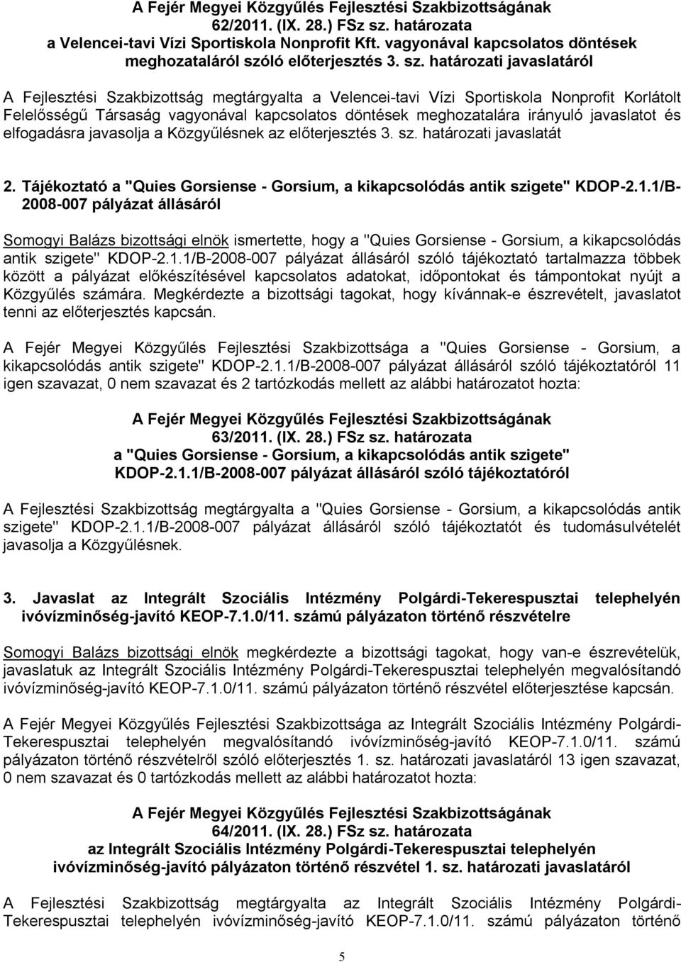 ló előterjesztés 3. sz.