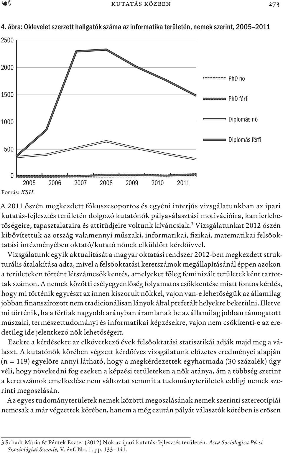 interjús vizsgálatunkban az ipari kutatás-fejlesztés területén dolgozó kutatónők pályaválasztási motivációira, karrierlehetőségeire, tapasztalataira és attitűdjeire voltunk kíváncsiak.