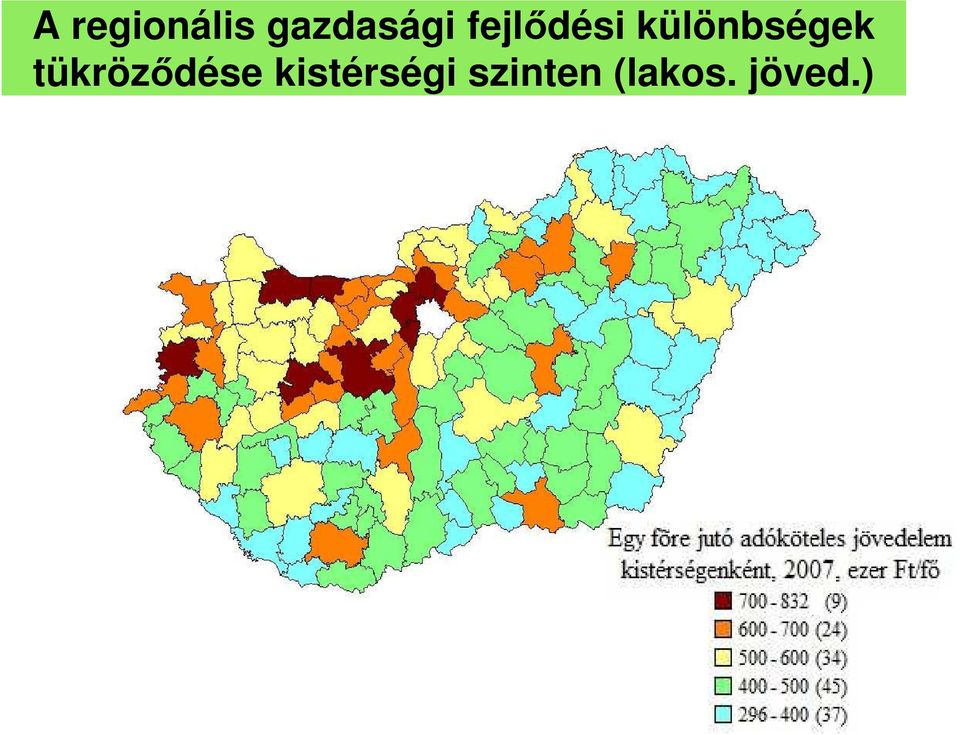 tükröződése kistérségi