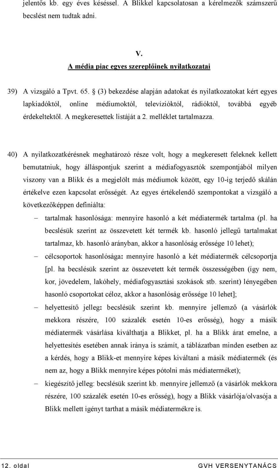 melléklet tartalmazza.