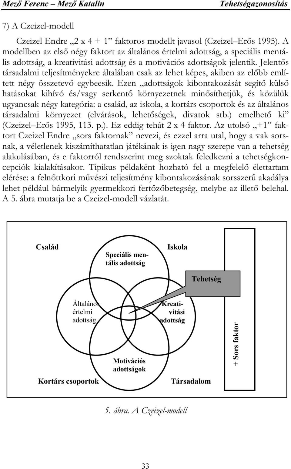 Jelentős társadalmi teljesítményekre általában csak az lehet képes, akiben az előbb említett négy összetevő egybeesik.