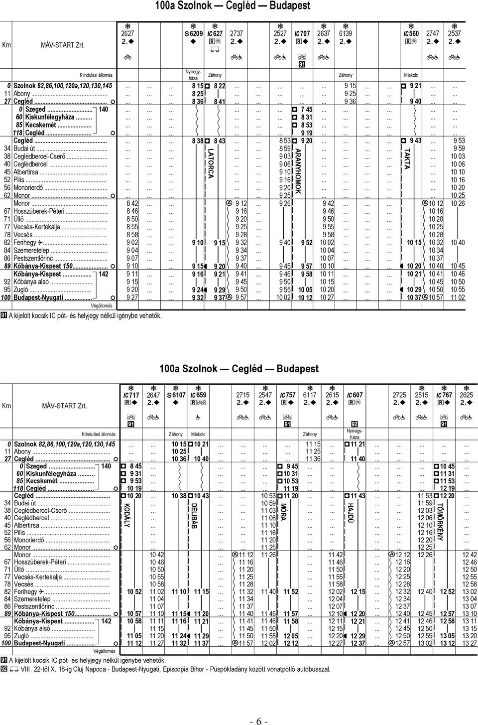 . = 42 46 9 2 9 4 9 7 9 1 9 9 1 9 2 9 A elölt ocs IC pót- és helyegy nélül génybe vehető.