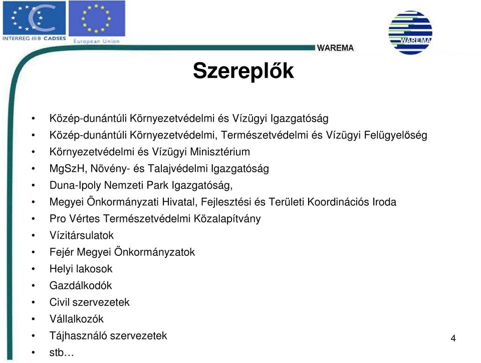 Park Igazgatóság, Megyei Önkormányzati Hivatal, Fejlesztési és Területi Koordinációs Iroda Pro Vértes Természetvédelmi