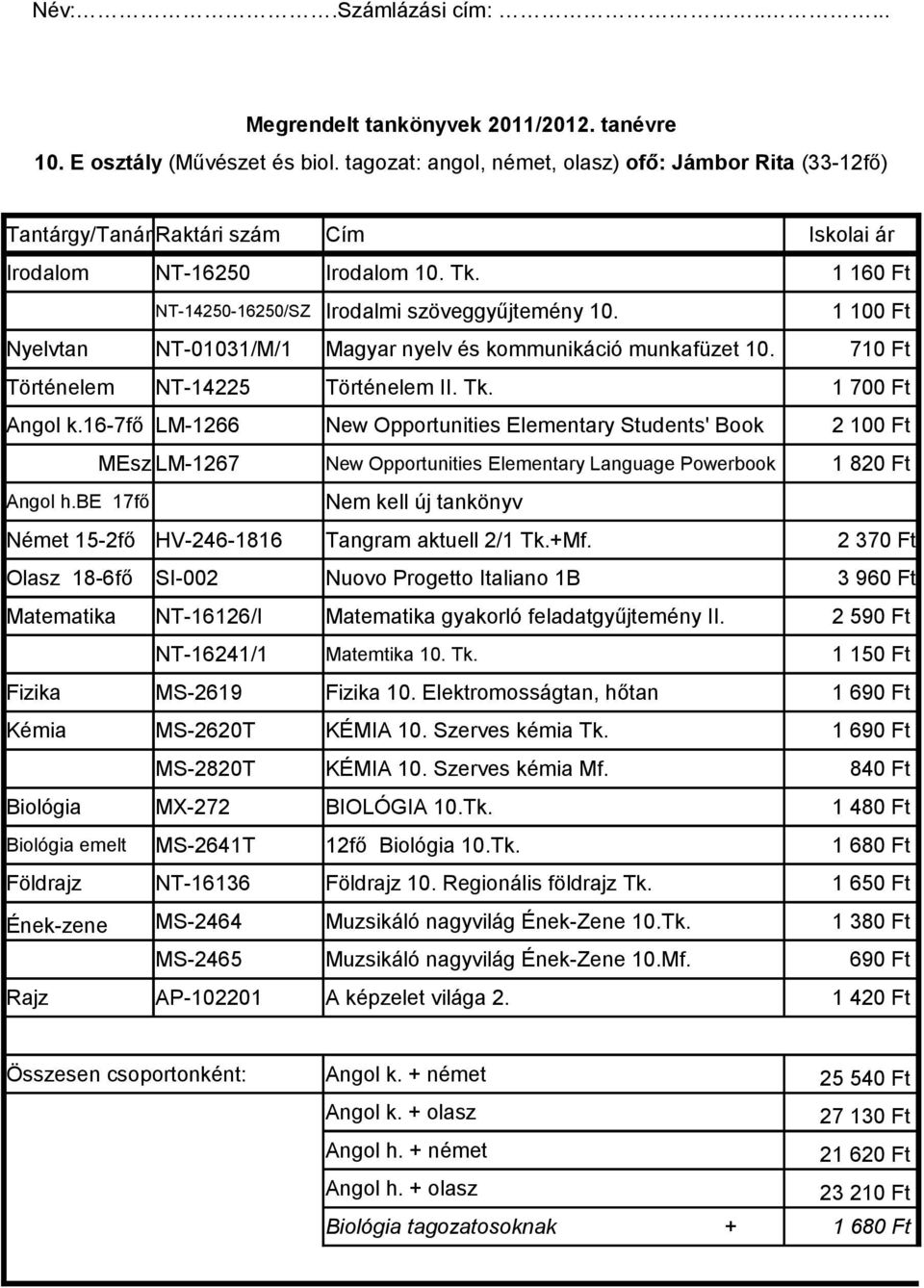 Név:...Számlázási cím: idegen nyelv: - PDF Free Download