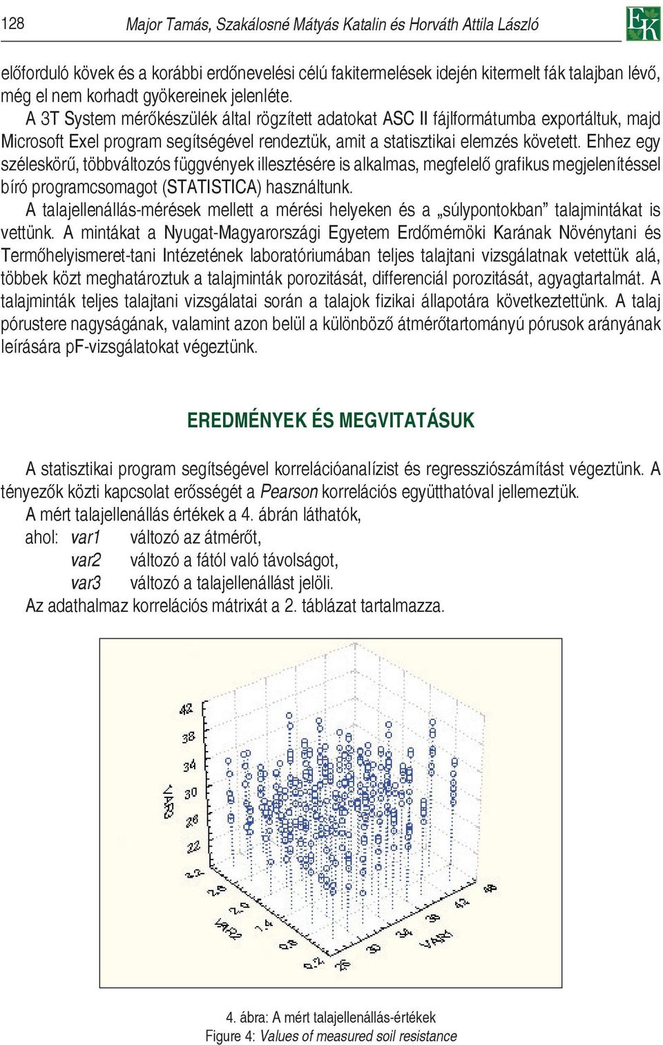 Ehhez egy széleskörű, többváltozós függvények illesztésére is alkalmas, megfelelő grafikus megjelenítéssel bíró programcsomagot (STATISTICA) használtunk.