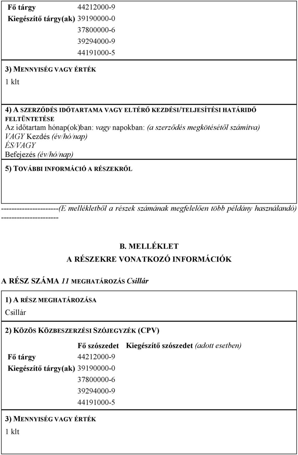 példány használandó) A RÉSZ