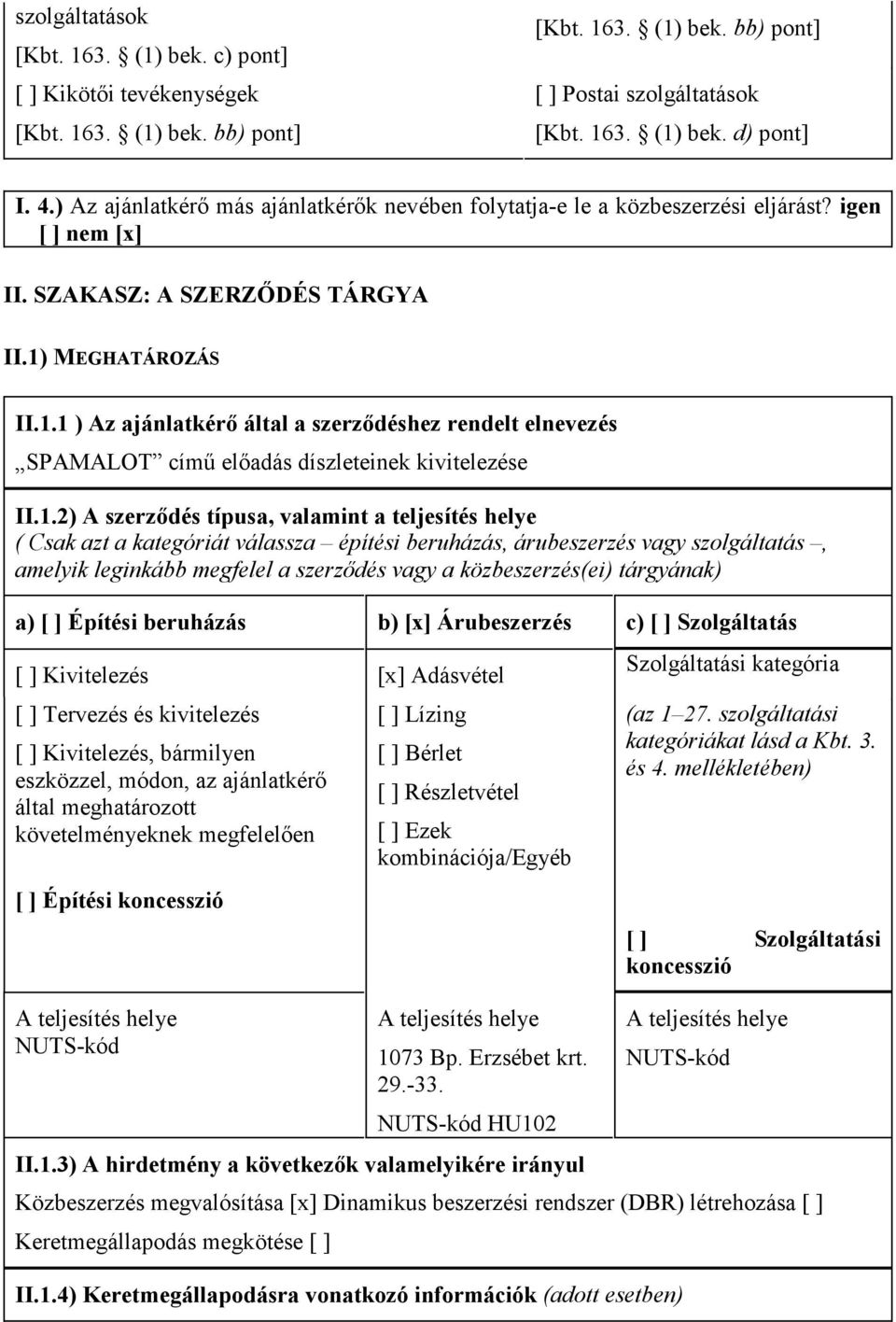 MEGHATÁROZÁS II.1.