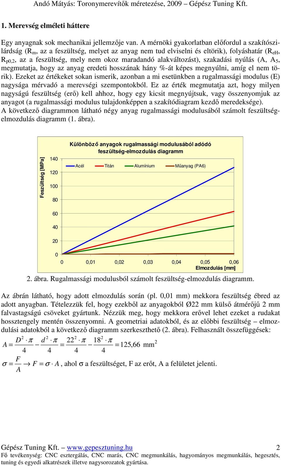 alakváltozást), szakadási nyúlás (A, A 5, megmutatja, hogy az anyag eredeti hosszának hány %-át képes megnyúlni, amíg el nem törik).