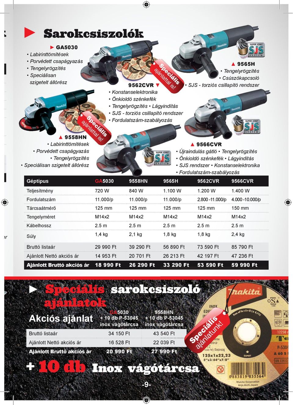 Speciálisan szigetelt állórész er 9565H Tengelyrögzítés Csúszókapcsoló SJS - torziós csillapító rendszer 9566CVR Újraindulás gátló Tengelyrögzítés Önkioldó szénkefék Lágyindítás SJS rendszer