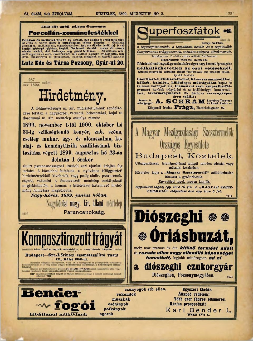 lehetetlen. Gazdasági üzemekben, uradalmakban, tejgazdaságokban, évek óta kitűnően bevált, tej- és vajkezelési helyiségek, gépházak, konyhák, fürdőszobák, klosetek, istállók stb.