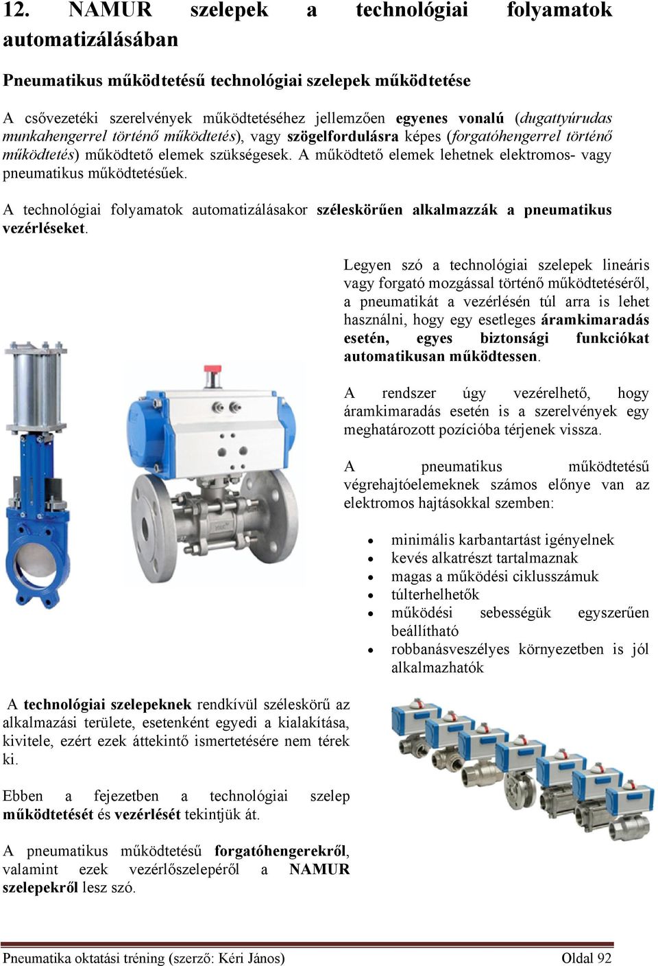 12. NAMUR szelepek a technológiai folyamatok automatizálásában - PDF Free  Download