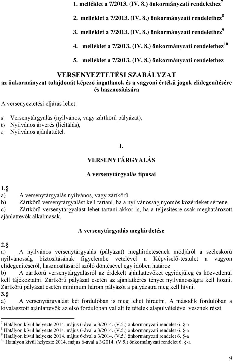 ) önkormányzati rendelethez 10 5.