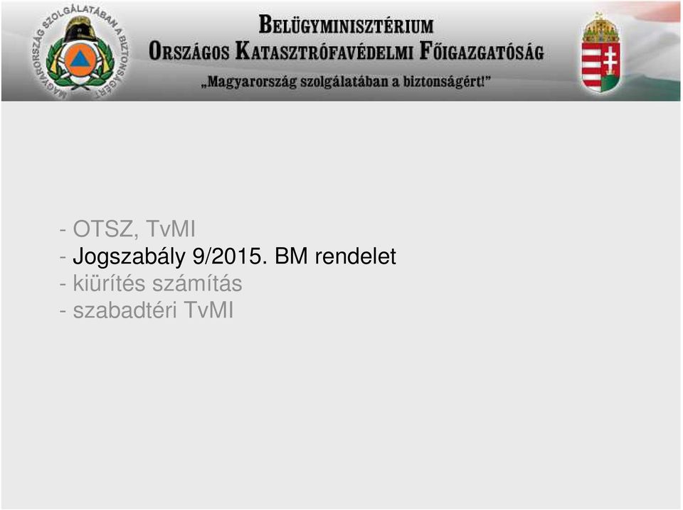 BM rendelet -