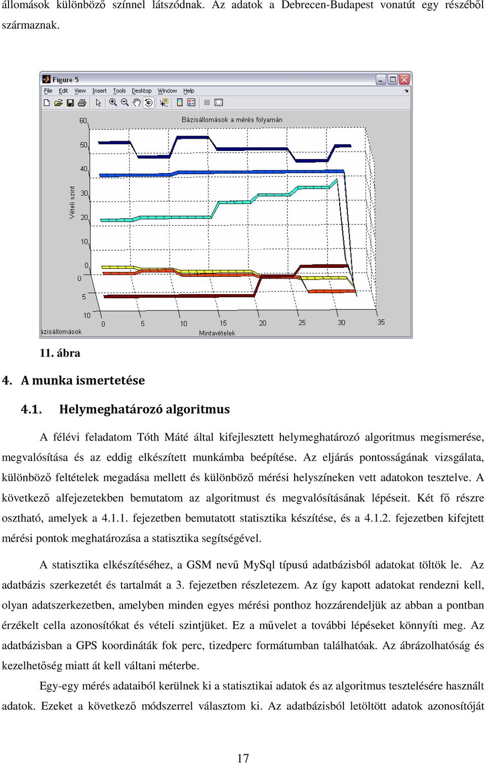 Helymeghatározó algoritmus A félévi feladatom Tóth Máté által kifejlesztett helymeghatározó algoritmus megismerése, megvalósítása és az eddig elkészített munkámba beépítése.