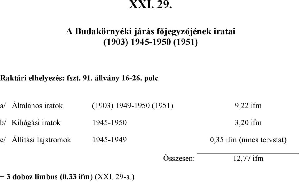 elhelyezés: fszt. 91. állvány 16-26.