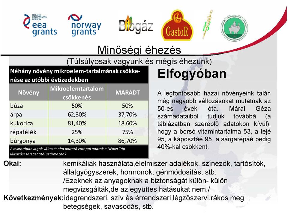 növényeink talán még nagyobb változásokat mutatnak az 50-es évek óta.