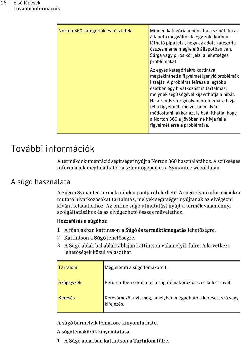 Az egyes kategóriákra kattintva megtekintheti a figyelmet igénylő problémák listáját. A probléma leírása a legtöbb esetben egy hivatkozást is tartalmaz, melynek segítségével kijavíthatja a hibát.