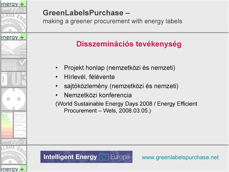 nemzeti) Nemzetközi konferencia (World Sustainable Energy
