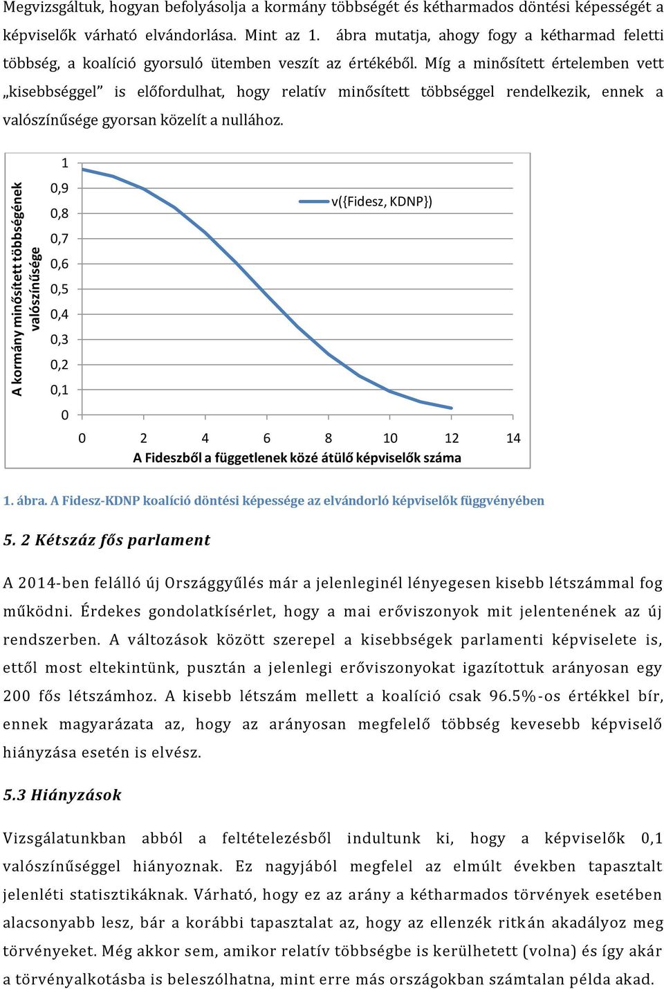 Míg a minősített értelemben vett kisebbséggel is előfordulhat, hogy relatív minősített többséggel rendelkezik, ennek a valószínűsége gyorsan közelít a nullához.