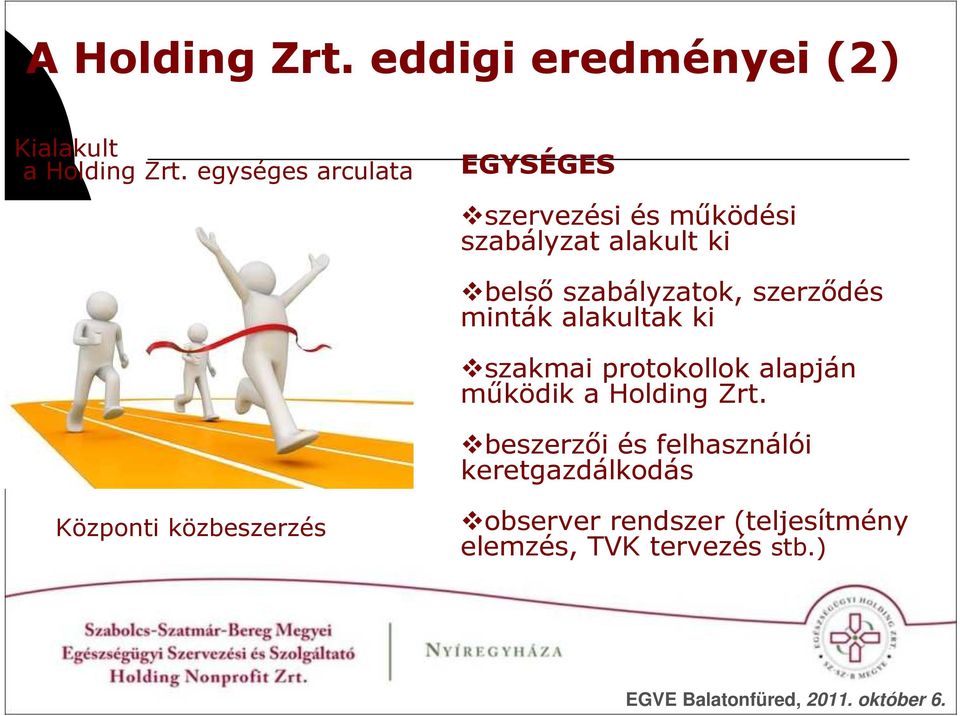 szerződés minták alakultak ki szakmai protokollok alapján működik a Holding Zrt.