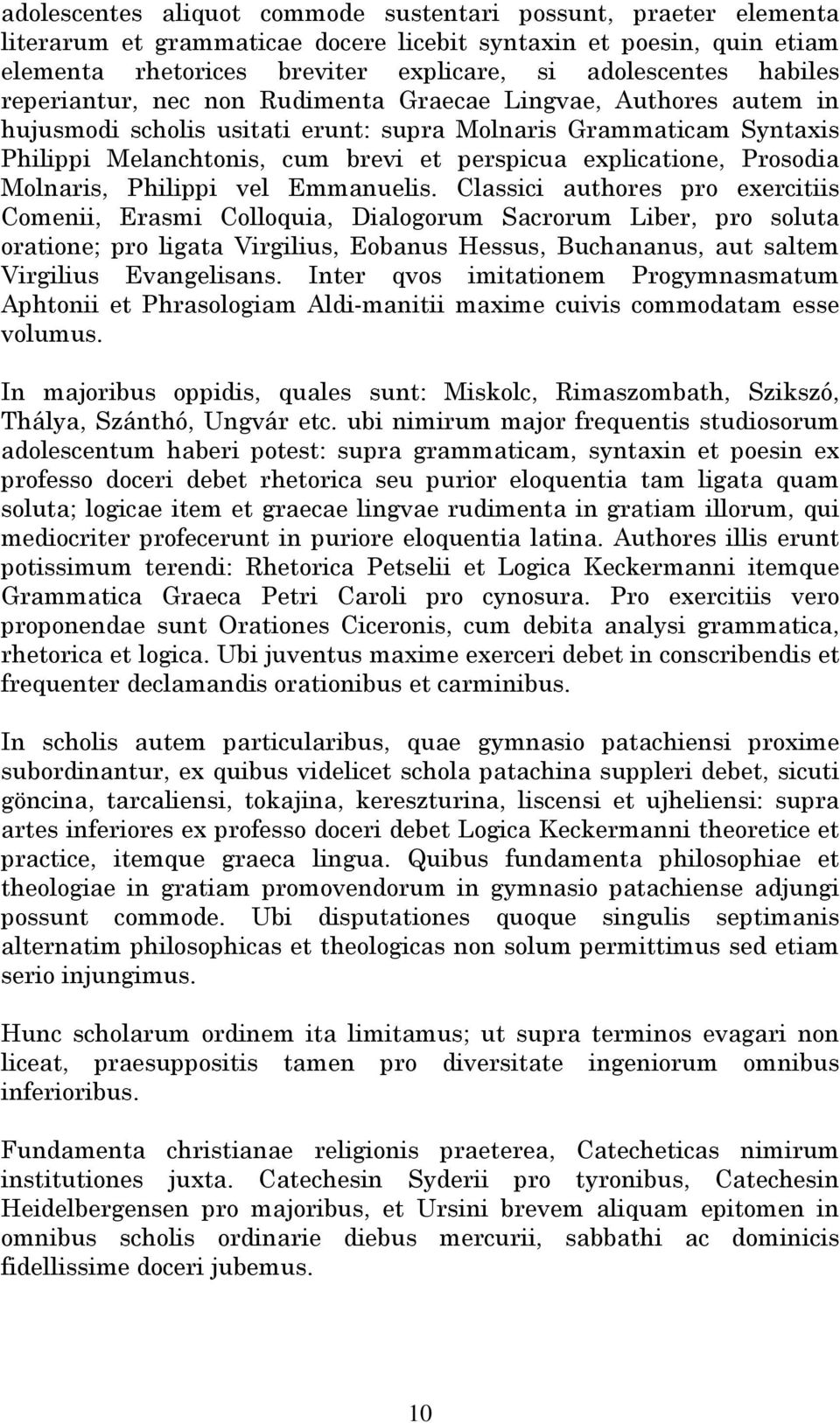 explicatione, Prosodia Molnaris, Philippi vel Emmanuelis.