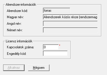 Név: egy szabadon választott név, melynek nem kell megegyeznie az adatbázis fizikai nevével, sem, pedig az ODBC névvel.