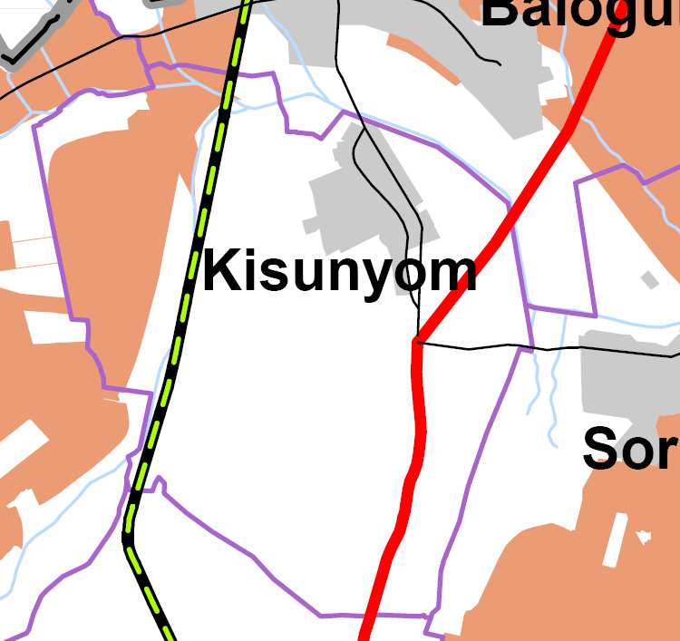 Kisunyom község településrendezési eszközeinek módosítás. július 0. s megye TRT /0.(XI.