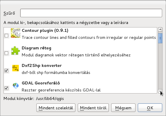 3. ábra Attribútum tábla Dxf2Shp konverter A Dxf2Shp modul segítségével ESRI Shape formátumba konvertálhatjuk a DXF fájlunkat, melyet már meg tudunk nyitni a QGIS programmal.