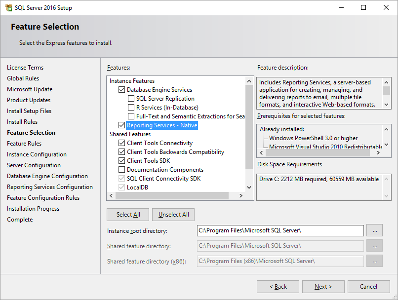 8.oldal 12. Install Setup Files és Install Rules a következő lépés, majd a Next-re kattintva jön a Feature Selection, ahol kiválaszthatod, hogy a programnak mely összetevői települjenek.