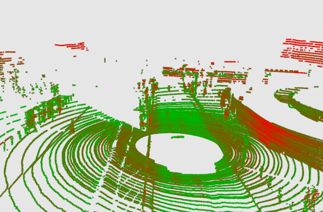 Tilted LIDAR: reconstruction of