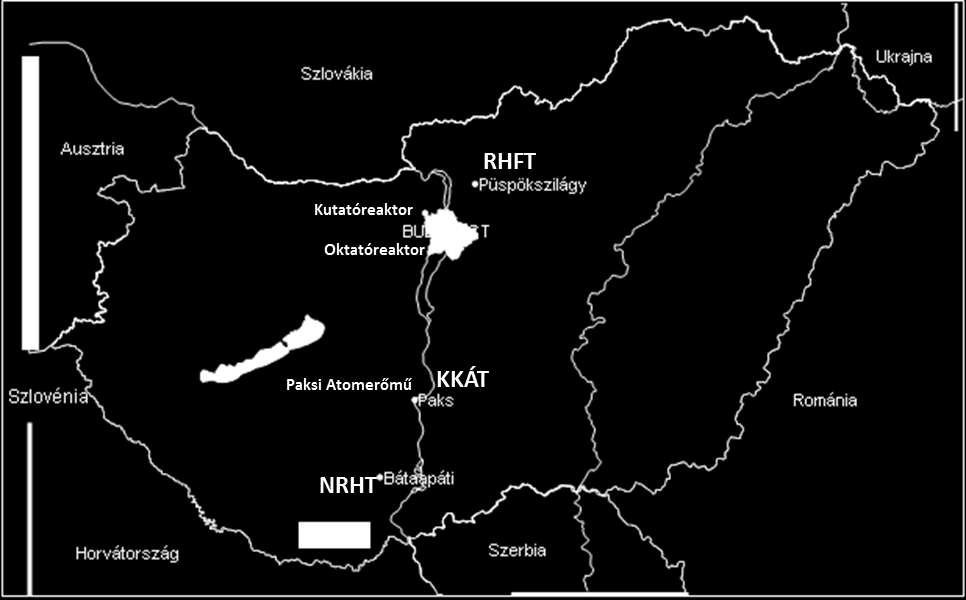 5. ábra: A radioaktív hulladékok képződésében és kezelésében szerepet játszó létesítmények elhelyezkedése 4 Kiégett üzemanyag keletkezése A kiégett üzemanyag az Atomtörvény meghatározása szerint az