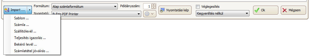 Az elmentett beállítások közül egy alapértelmezettként jelölhető Szűrő feltételként az Azonosított partner, és/vagy Azonosított termék kapcsolókat jelölve, és kiválasztva a megfelelő partnert és/vagy