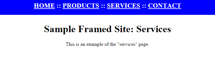 Belső keretek használata <?xml version="1.