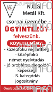 10 Útépítésben (aszfaltozás, szegélyezés, térkövezés) jártas munkatársat keresünk Csorna környékéről. Szakképesítés nem szükséges.