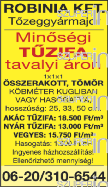 Lapzárta: keretes hirdetések: kedd 12.00 óra, apróhirdetések: szerda 12.00 óra Szerkesztőség, hirdetésfelvétel: 9300 Csorna, Arany J. u. 5. Tel./Fax: 96/260-176 e-mail: csorna-kapuvar@szuperinfo.