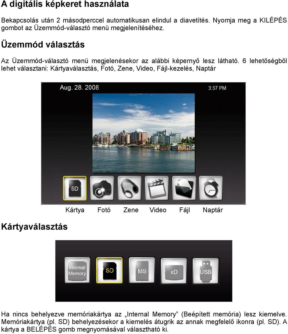 DF digitális képkeret Használati utasítás - PDF Ingyenes letöltés