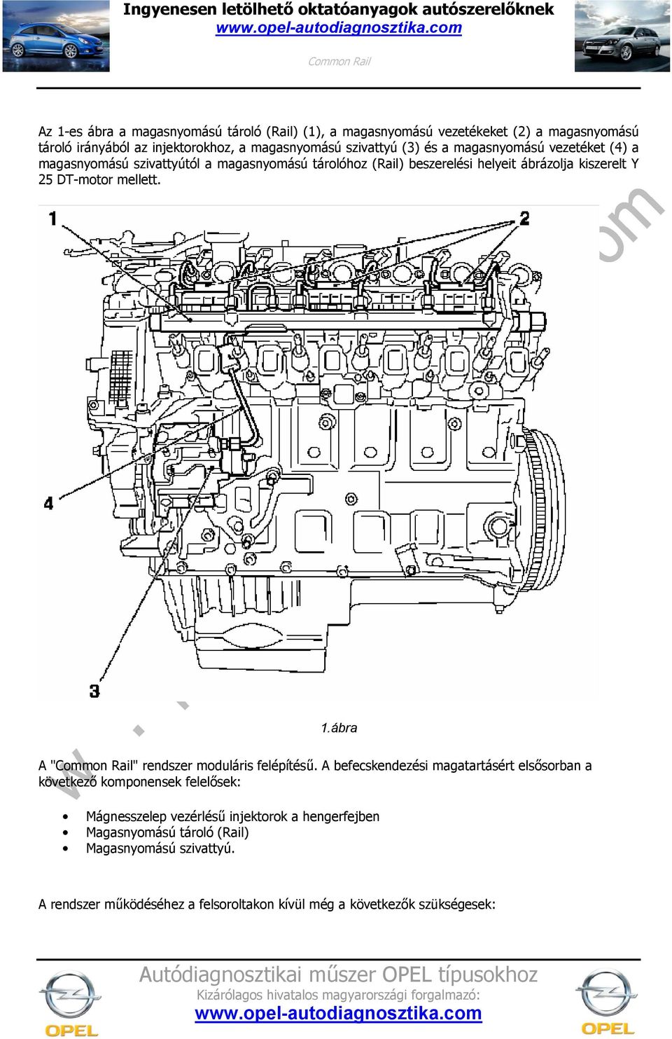DT-motor mellett. 1.ábra A "" rendszer moduláris felépítés.